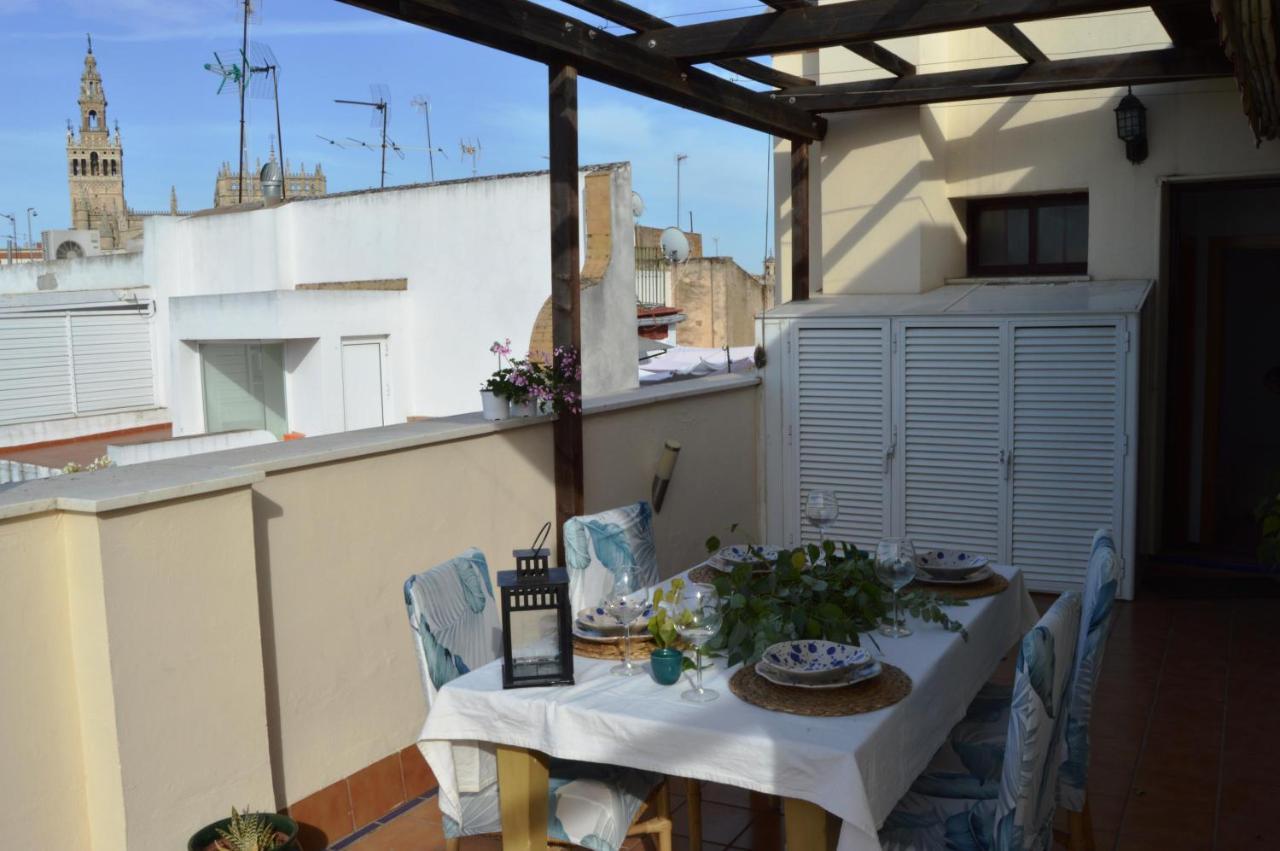 Homeyseville-Amazing Penthouse Giralda Views 8 Pax, Parking Optional Kültér fotó